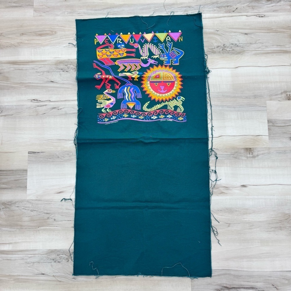 Colorful Mixed Media Art Tapestry